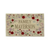 Jerusalem Stone Door Name Plate - Pomegranate