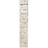 Jerusalem stone mezuzah case - White Squared, handmade in Jerusalem
