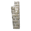 Jerusalem stone mezuzah case - Gray Israel Shape, handmade in Jerusalem