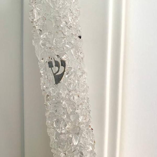 Alternative view of Crystal Mezuzah - Clear Quartz