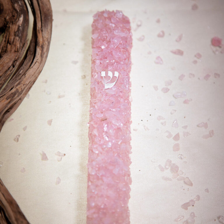 Crystal Mezuzah - Rose Quartz - Image 3