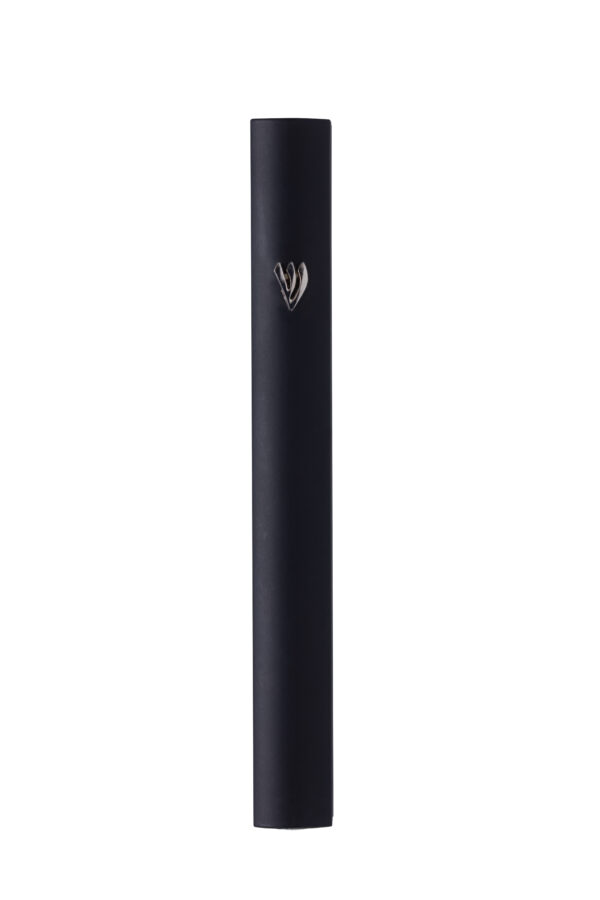 Aluminum Mezuzah With Shin - Black