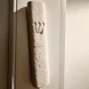 Jerusalem stone mezuzah case - Natural Design, handmade in Jerusalem