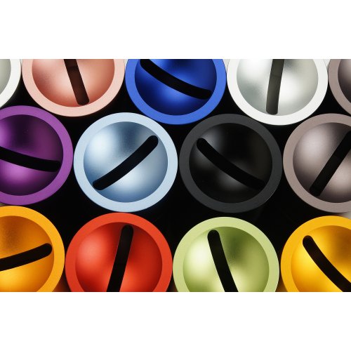 Alternative view of Anodized Tzedakah Box -Silver