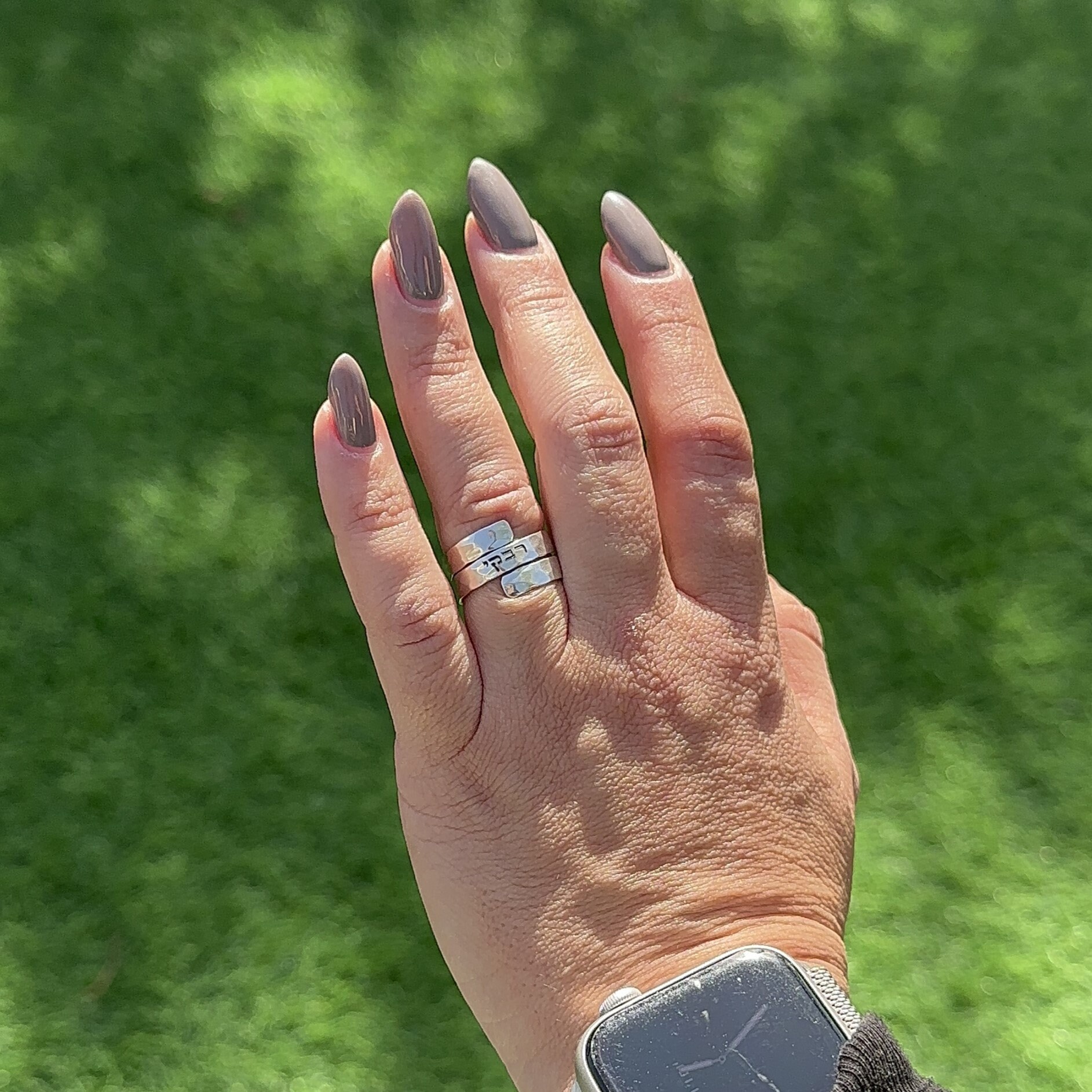 Hammered Spiral Ring, 925 Sterling Silver Handmade Spiral Band, Kosel Ring - Image 3