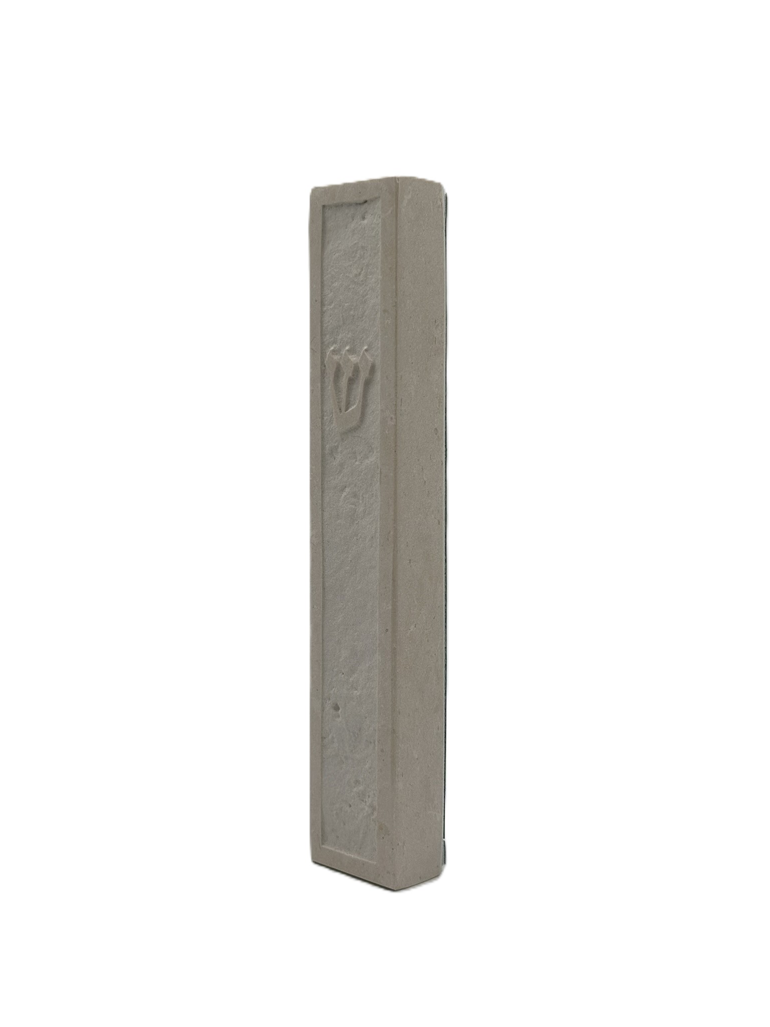 Jerusalem stone mezuzah case - Natural Frame Design, handmade in Jerusalem (view 2)