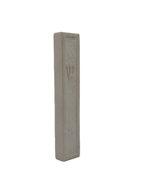 Jerusalem stone mezuzah case - Natural Frame Design, handmade in Jerusalem (view 3)