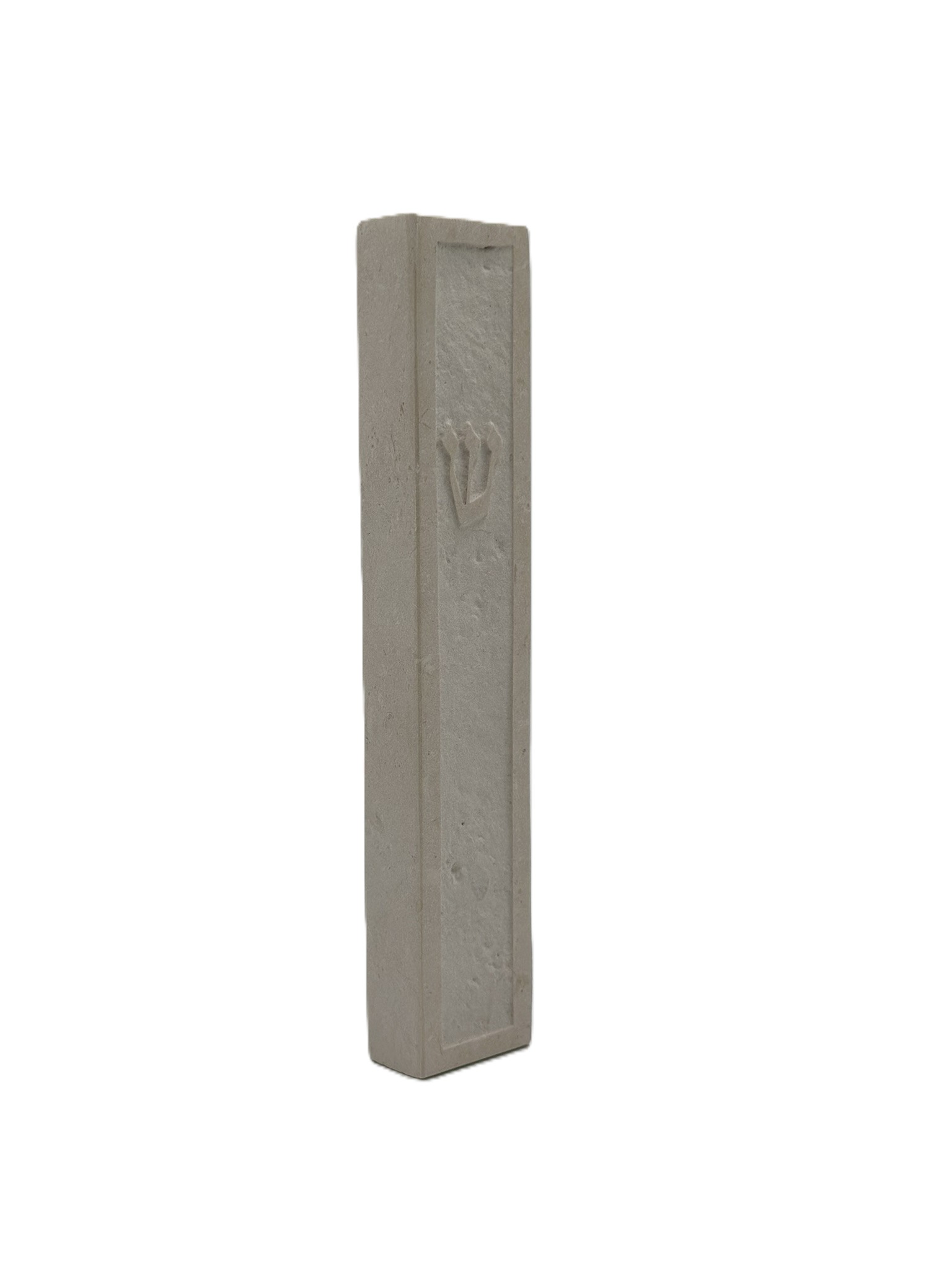 Jerusalem stone mezuzah case - Natural Frame Design, handmade in Jerusalem (view 3)