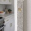 Jerusalem stone mezuzah case - Crema Stone, handmade in Jerusalem