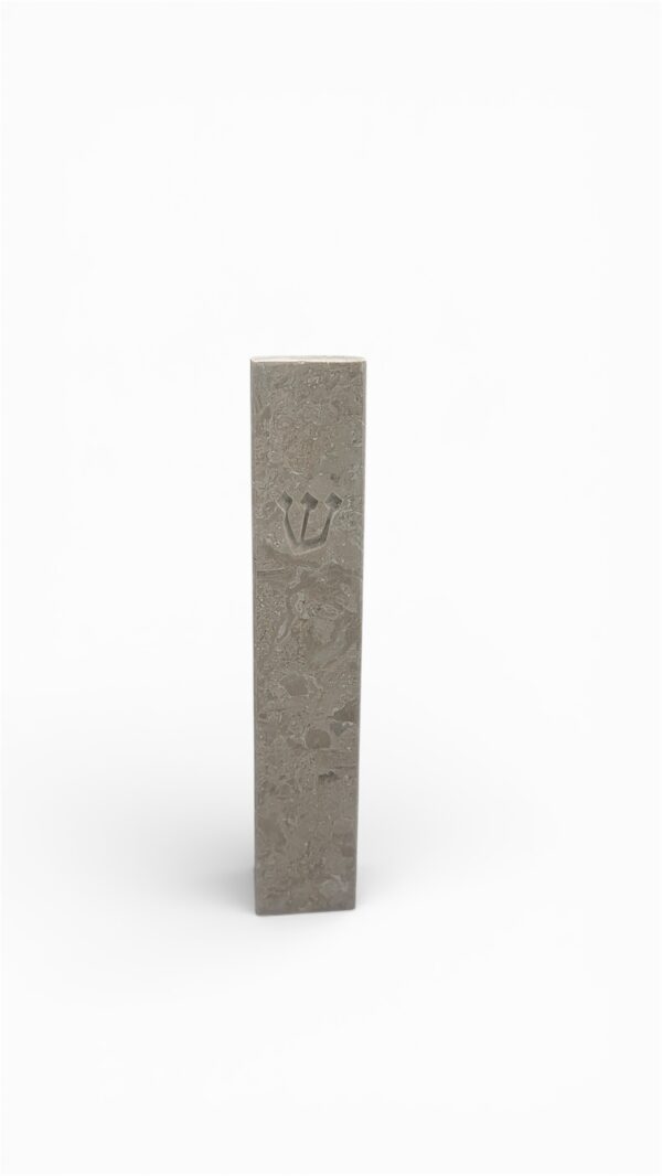 Jerusalem stone mezuzah case - Crema Stone, handmade in Jerusalem (view 4)