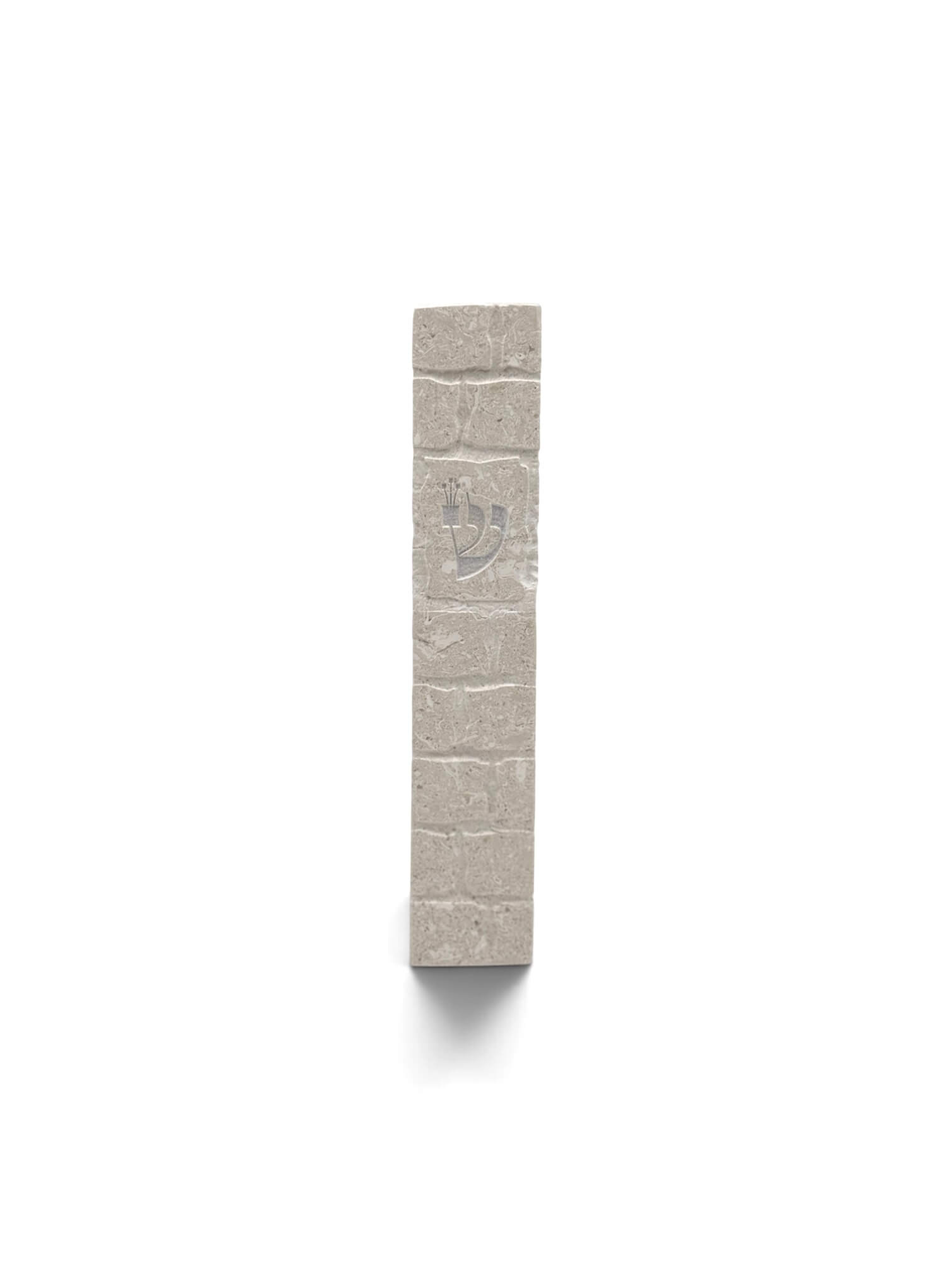 Jerusalem Stone Mezuzah - Kotel Crema Stone