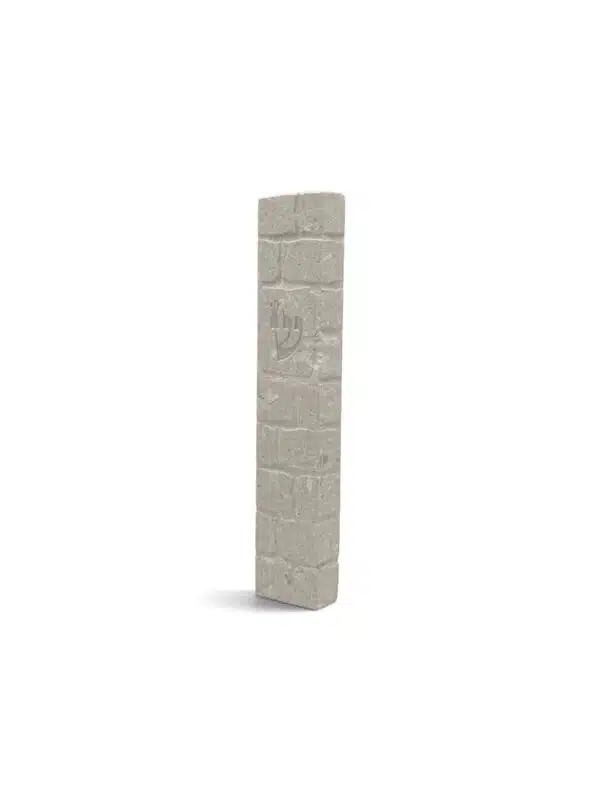 Jerusalem Stone Mezuzah - Kotel Crema Stone