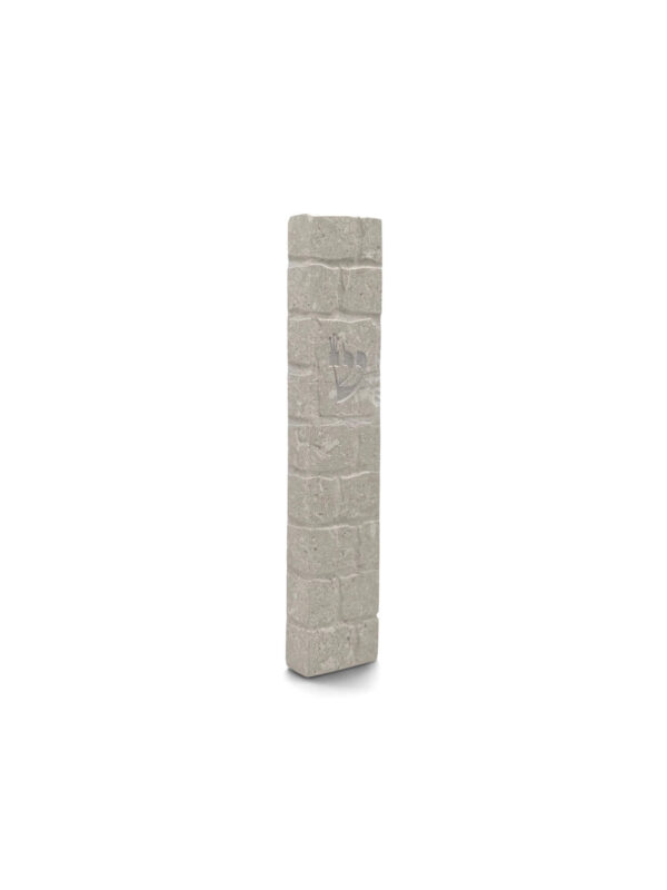 Jerusalem Stone Mezuzah - Kotel Crema Stone