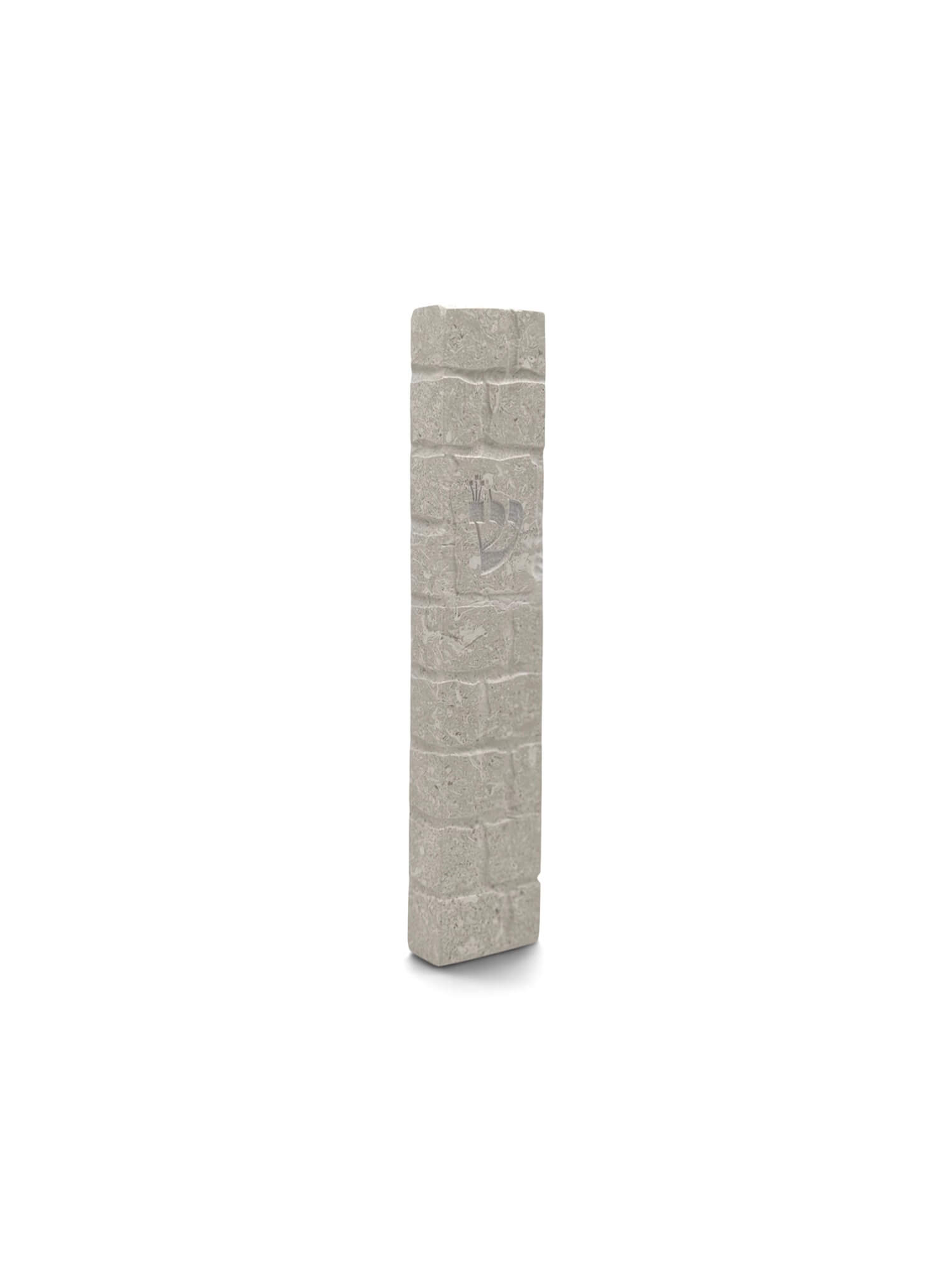 Jerusalem Stone Mezuzah - Kotel Crema Stone